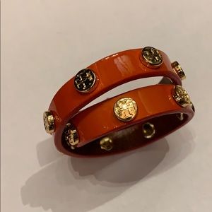 Tory Burch - Double wrap logo stud bracelet